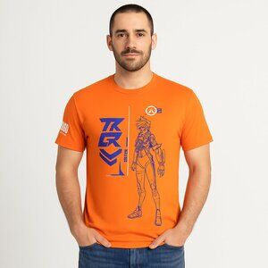 Fanatics Men's Overwatch Blink orange Graphic T-Shirt - Men's Medium - NWT